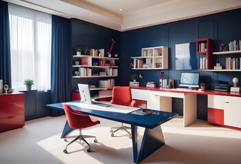 minimalist interior design style futuristic home office sleek furniture state of the art technology