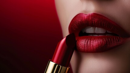 Poster - The Red Lipstick Closeup