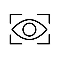 Poster - Eye Scan Icon Perfect for Security and Biometrics Themes