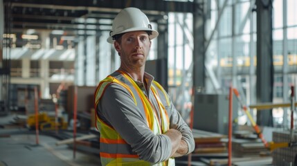 Wall Mural - The construction site foreman