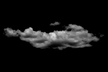 Wall Mural - White clouds isolated on transparent background.