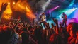 © Muhawaii - Energetic live concert with vibrant stage lighting, enthusiastic crowd, and dynamic band performance creating an unforgettable musical experience.