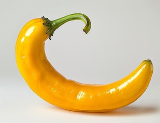 Wall Mural - A vibrant Yellow Squash Shaped Like a Smiley Face