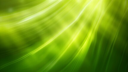 Wall Mural - Ethereal green light burst  abstract radiant rays on dark green with golden sparkles