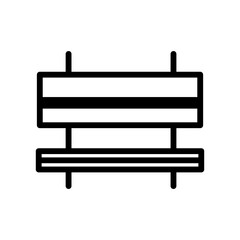 Poster - Bench Icon Perfect for Outdoor and Park Illustrations