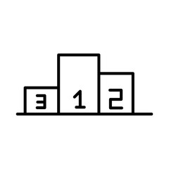 Poster - Champion Podium Icon Perfect for Sports and Achievement Themes