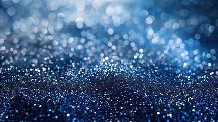 Poster - A blue background with a lot of glitter