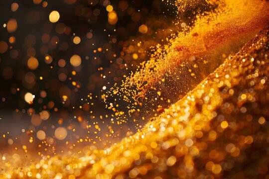 Yellow Glitter Falling from the Sky