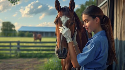 The Woman and Horse