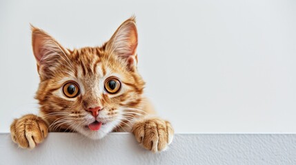 Wall Mural - The playful ginger kitten.