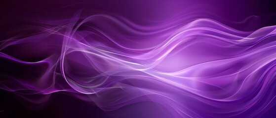 Poster - Abstract Purple Swirling Smoke Digital Art Background