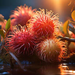 Sticker - rambutan Fruit