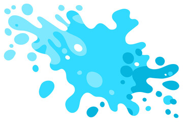 Poster - Vector abstract complex shape, fluid blotch spot image as template for background. Dynamical colored rounded backdrop.