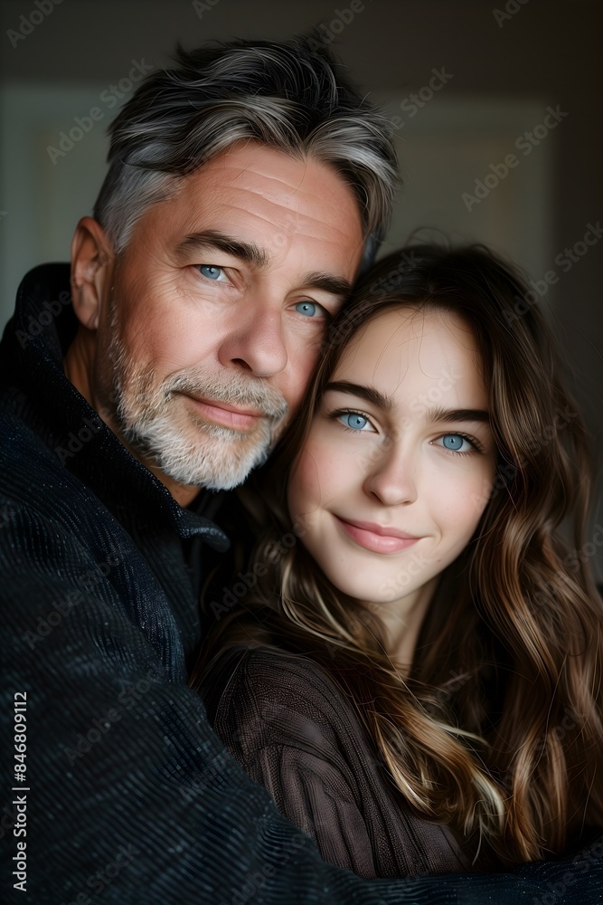 Age gap love between two people of different generation groups. Romance