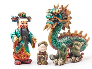 Sticker - chinese dragon statue