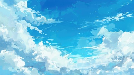 Canvas Print - Light Blue Sky Background