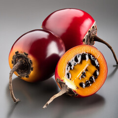 Poster - tamarillo fruits white background