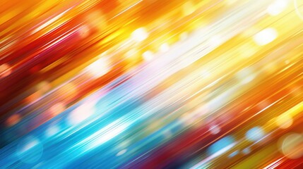 Poster - Abstract bright horizontal lines on blurred background