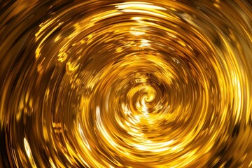 Poster - Luxurious and vibrant abstract golden swirl background with dynamic motion and shimmering texture for modern graphic design, digital art, festive wallpaper, and artistic creativity