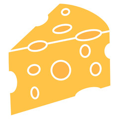 Wall Mural - illustration of a cheese