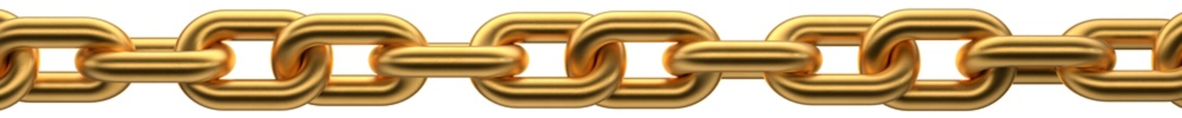 Wall Mural - gold chain. making a gold chain according to your design. gold chain on a transparent white backgrou