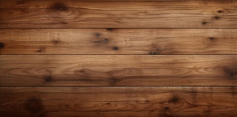 Wall Mural - wooden flooring textured with brown and black knots on a wooden wall