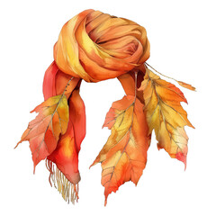 Wall Mural - A colorful scarf with a white object on top of it