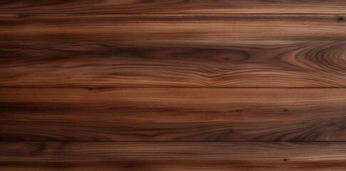 Poster - walnut texture wood planks with a brown and wood line on a wooden floor