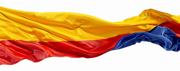 Wall Mural - Isolated flag of Andorra on white background