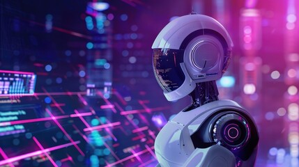 Poster - Metaverse-based online meeting with an AI chatbot, analyzing finance and investment data for strategic business planning