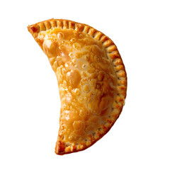 Wall Mural - [Transparent Background PNG]Baked Empanada Pastry on White Background