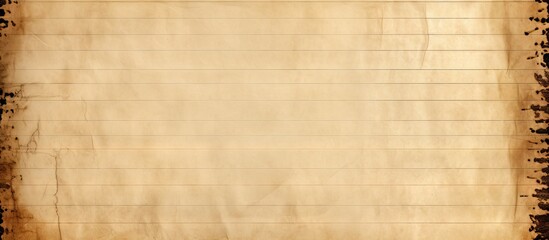 Aufkleber - Close-up view of a piece of paper with a torn edge, showcasing a vintage lined paper background. with copy space image. Place for adding text or design