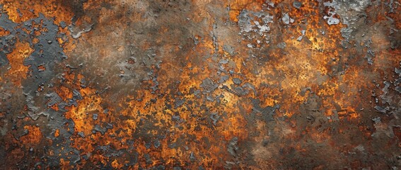 Poster - rusted steel texture background