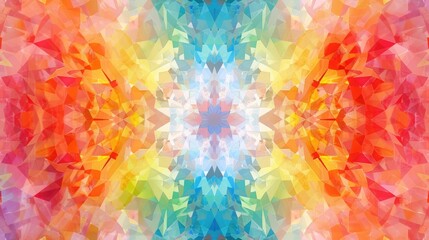 Canvas Print - Background with a variety of colors creating a kaleidoscope effect
