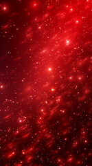 Wall Mural - bokeh background with red particles, light with light color background