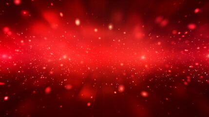 Wall Mural - bokeh background with red particles, light with light color background