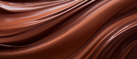 Fototapete - Soft chocolate smears texture focusing on creating a background with swirls. with copy space image. Place for adding text or design