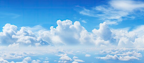 Aufkleber - A small boat is cruising in the ocean waters under a cloudy sky, creating a serene and peaceful scene. with copy space image. Place for adding text or design