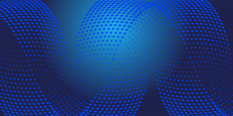 blue abstract modern halftone memphis background vector