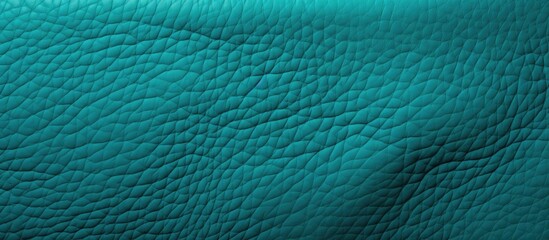 Aufkleber - Close-up of textured blue leather with punched openings, perfect for turquoise backgrounds. with copy space image. Place for adding text or design