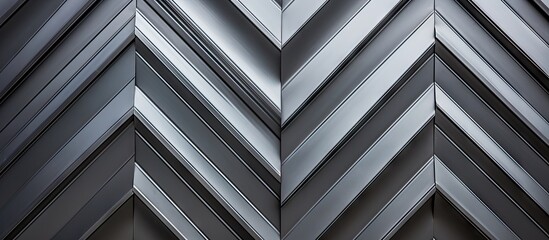 Poster - Facade of a structure adorned with an abundance of glass windows offering a visually striking architectural element. with copy space image. Place for adding text or design