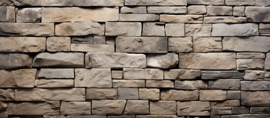 A minute white object is visible in a detailed close-up of a textured stone wall. with copy space image. Place for adding text or design