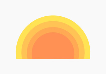 Wall Mural - sun symbol icon. vector illustration.