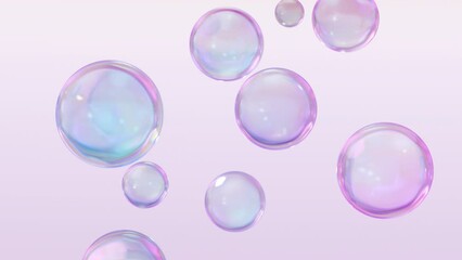 Aufkleber - Metaball animation transforming liquid blobs. 3D Abstract Colorful Metaballs in the background. in 4K Ultra-HD. a seamless, looped 3D animation and an alpha matte.