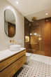 © Nibuya Qubik/Stocksy - Modern and stylish bathroom interior