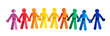 © Eomer2010 - Colorful paper chain of people holding hands in front of each other