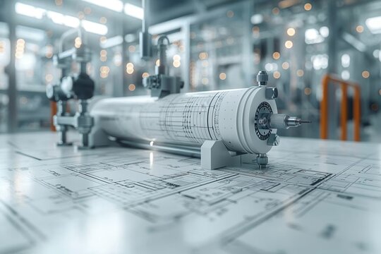 Cylindrical part on technical drawings