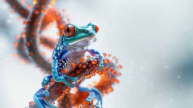 Frog and DNA Fusion-Nature Genetic Symphony