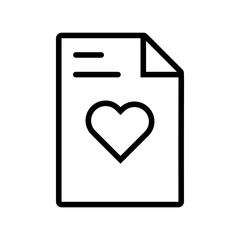 Aufkleber - Love Letter Icon Perfect for Romance and Valentine's Day Themes