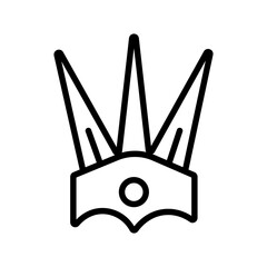 Poster - Brazil Headdress Icon Ideal for Cultural and Festival Themes